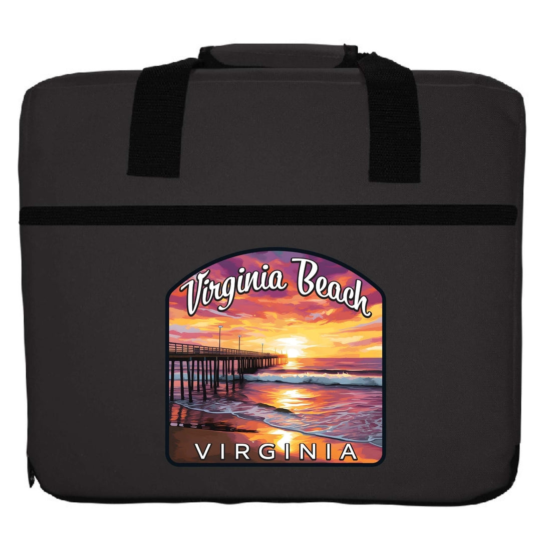 Virginia Beach Viginia Design A Souvenir Destination Seat Cushion Image 3