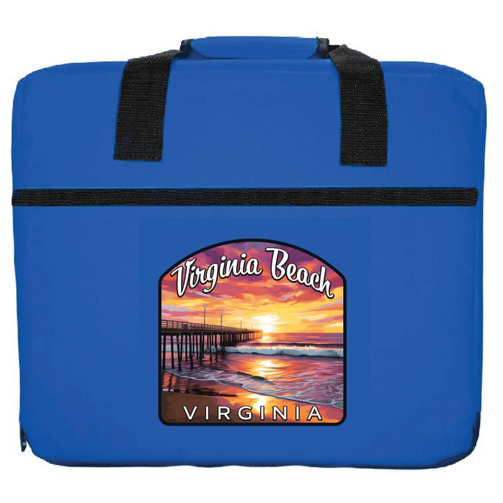 Virginia Beach Viginia Design A Souvenir Destination Seat Cushion Image 4