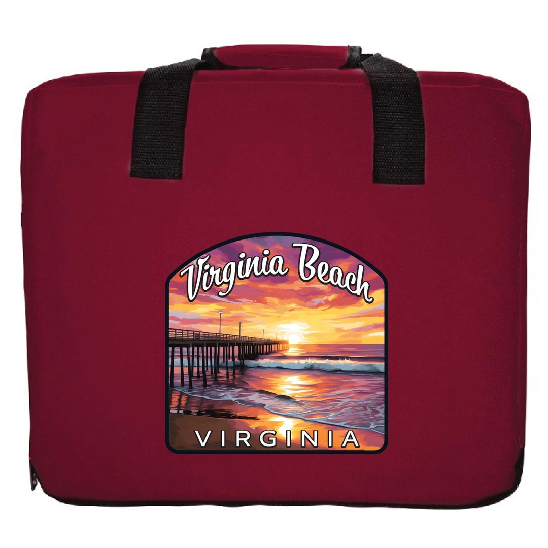 Virginia Beach Viginia Design A Souvenir Destination Seat Cushion Image 4