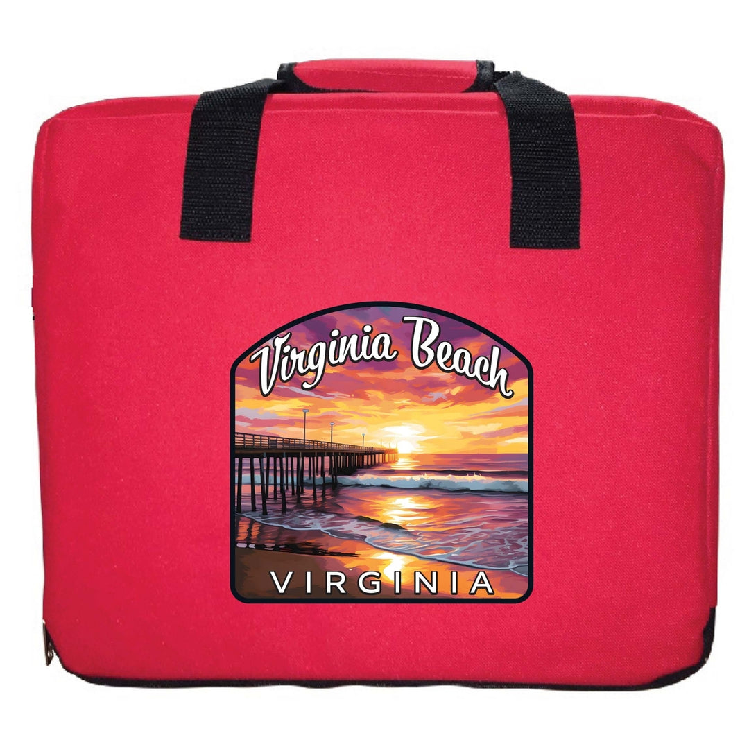 Virginia Beach Viginia Design A Souvenir Destination Seat Cushion Image 6