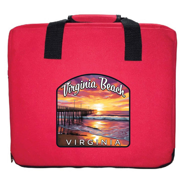 Virginia Beach Viginia Design A Souvenir Destination Seat Cushion Image 1