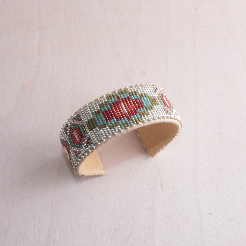 Becca Beaded Glass Cuff -Large Image 2