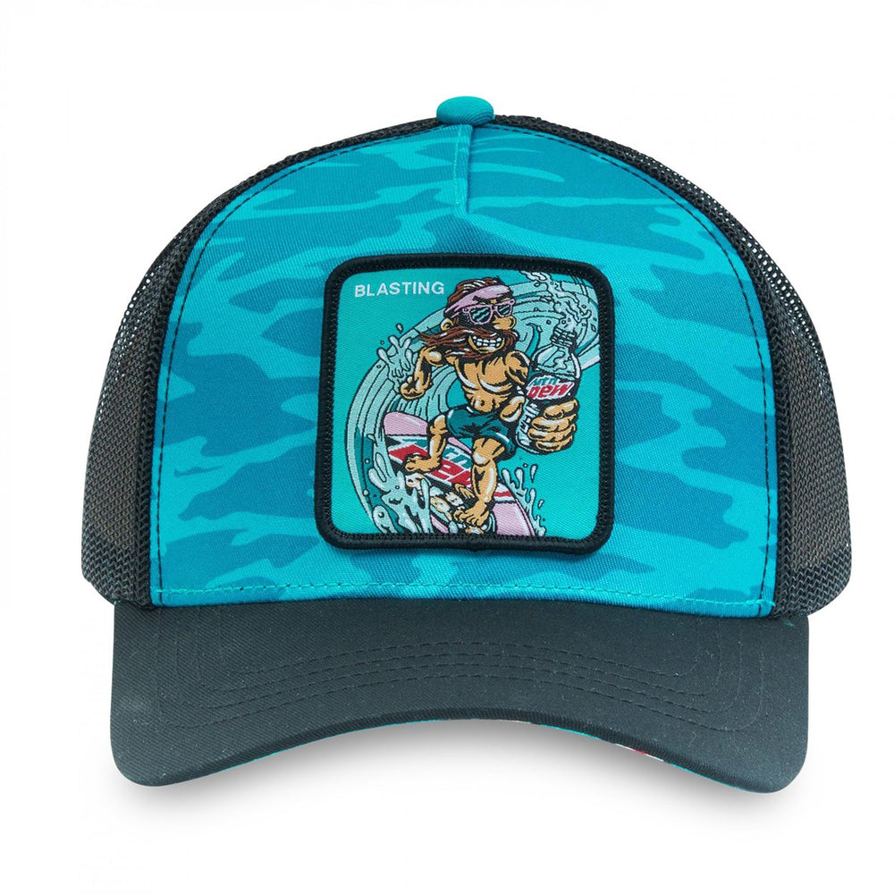 Mountain Dew Baja Blast Surfing Trucker Hat Image 2