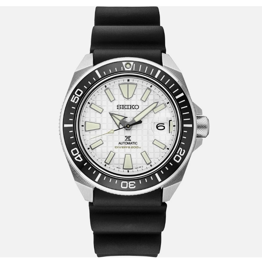 Seiko Prospex SRPE37 Automatic White Dial Mens Watch Image 1