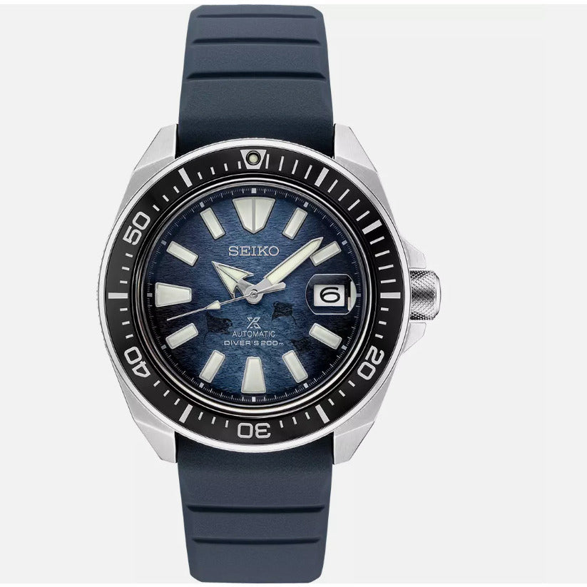 Seiko Prospex Special Edition SRPF79 Blue Silicone Automatic Divers Mens Watch Image 1