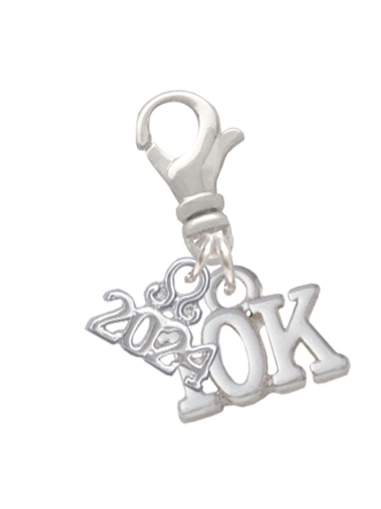Delight Jewelry Plated 10K Clip on Charm with Year 2024 Image 1