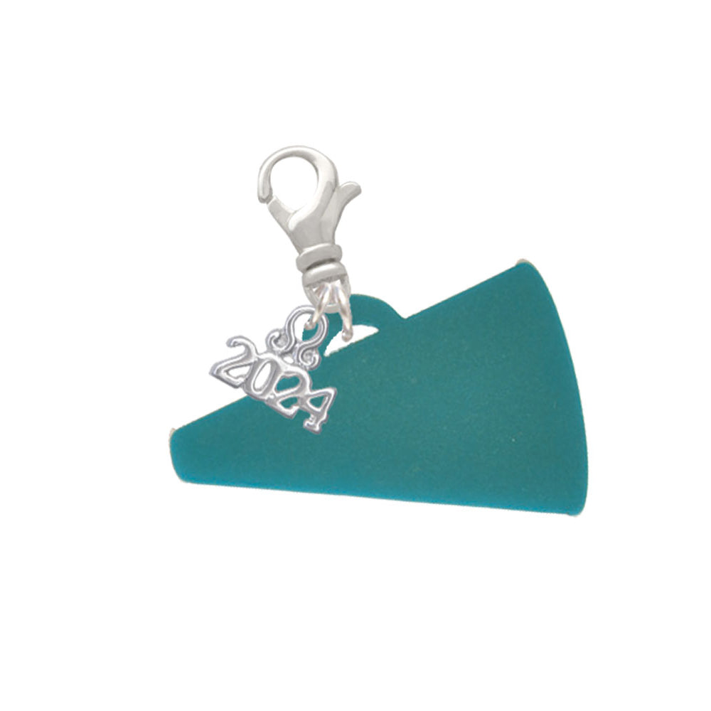 Delight Jewelry Acrylic 1.25" Megaphone Clip on Charm with Year 2024 Image 7