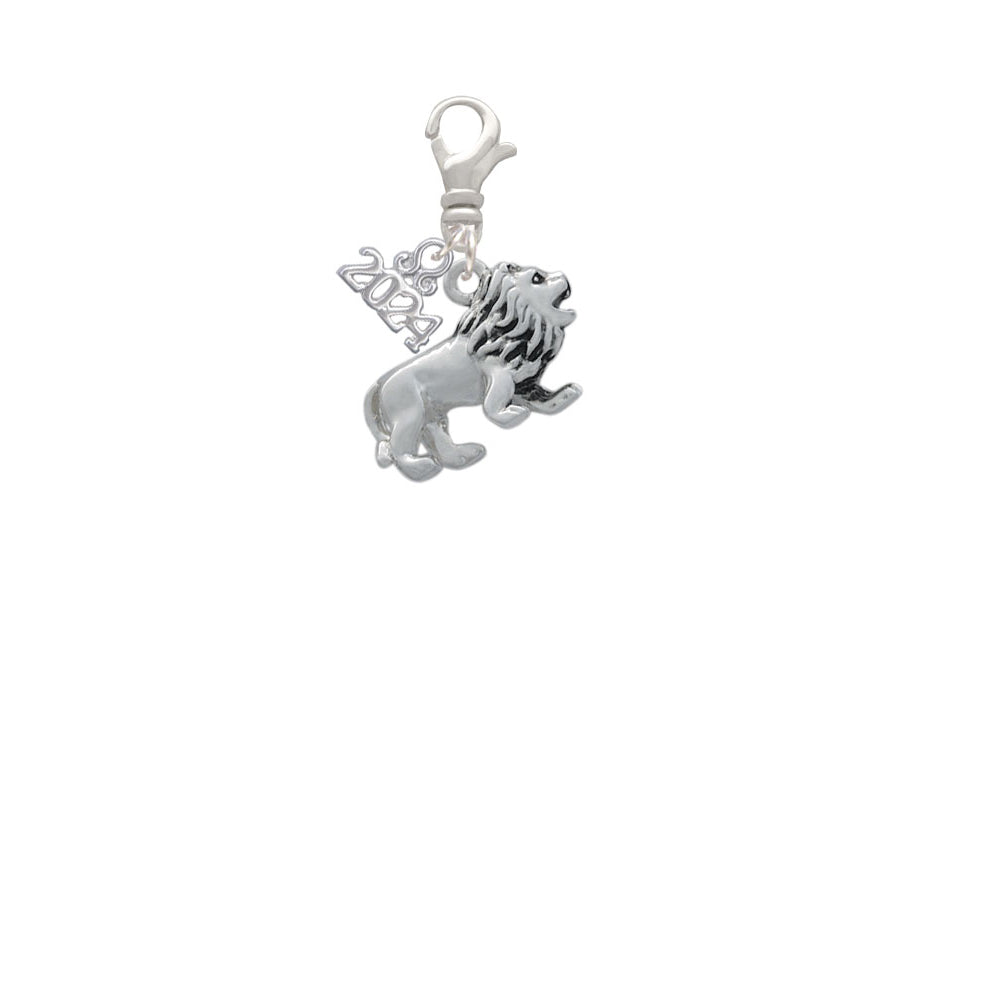 Delight Jewelry 3-D Lion Clip on Charm with Year 2024 Image 2