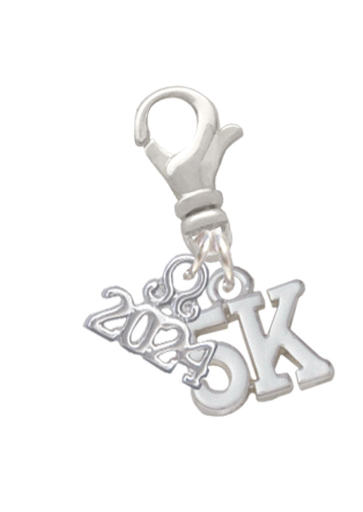 Delight Jewelry Plated 5K Clip on Charm with Year 2024 Image 1