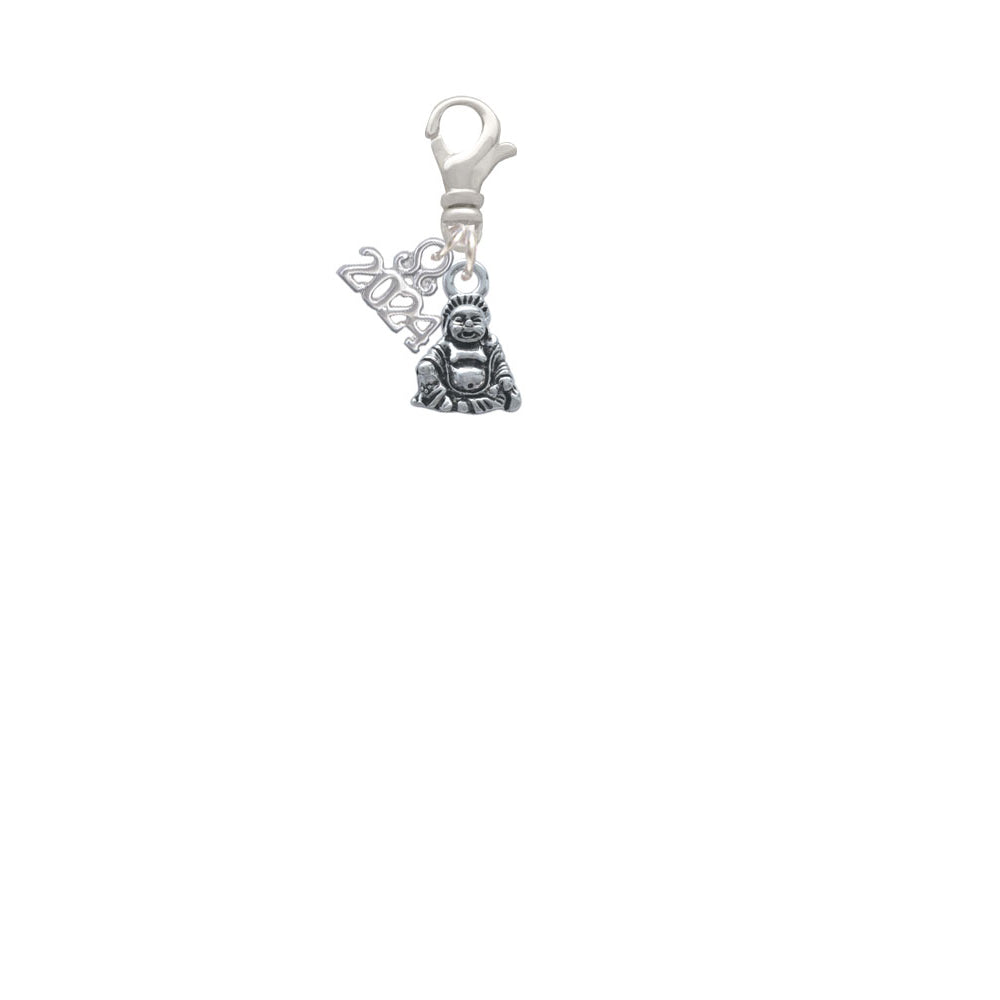 Delight Jewelry Plated Mini Buddha Clip on Charm with Year 2024 Image 2