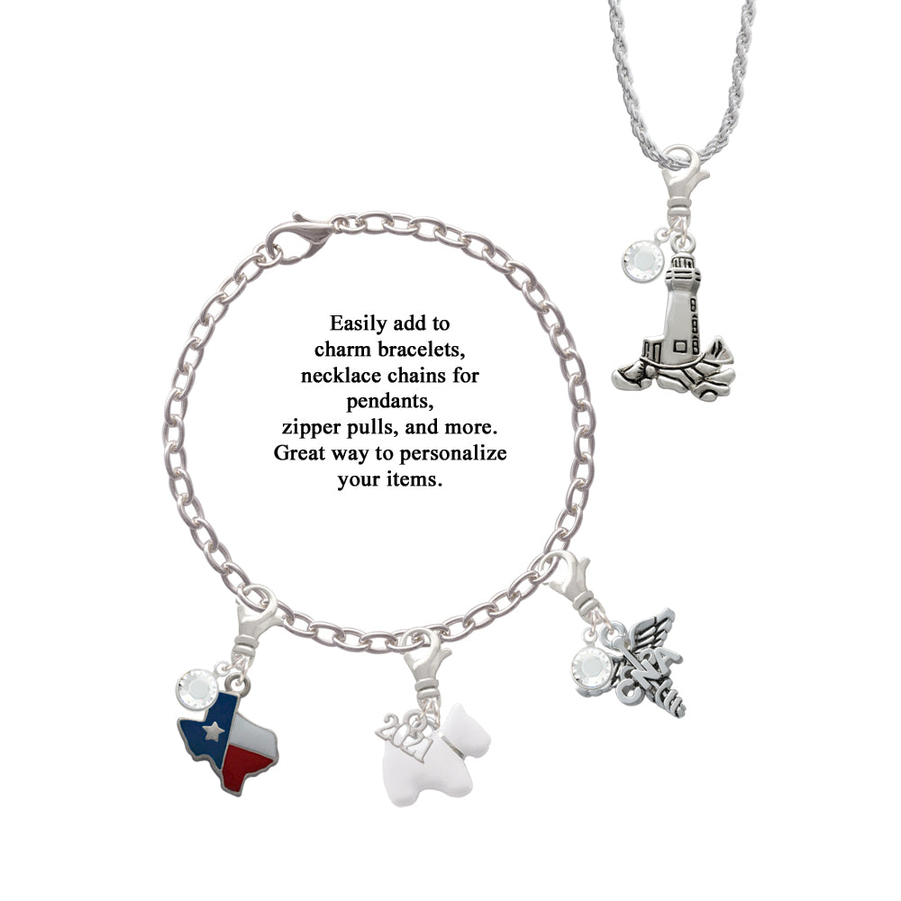 Delight Jewelry Giraffe Clip on Charm with Year 2024 Image 3