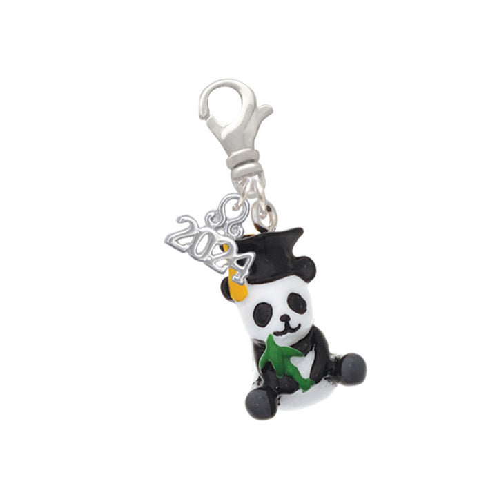 Delight Jewelry Resin Animal Graduate Clip on Charm with Year 2024 Image 4