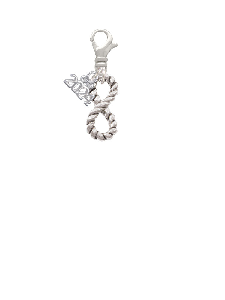 Delight Jewelry Infinity Rope Clip on Charm with Year 2024 Image 2