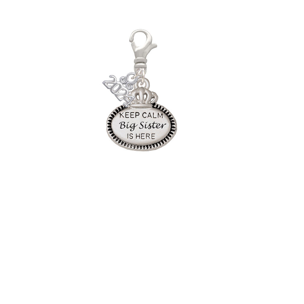 Delight Jewelry Keep Calm Family Clip on Charm with Year 2024 Image 2