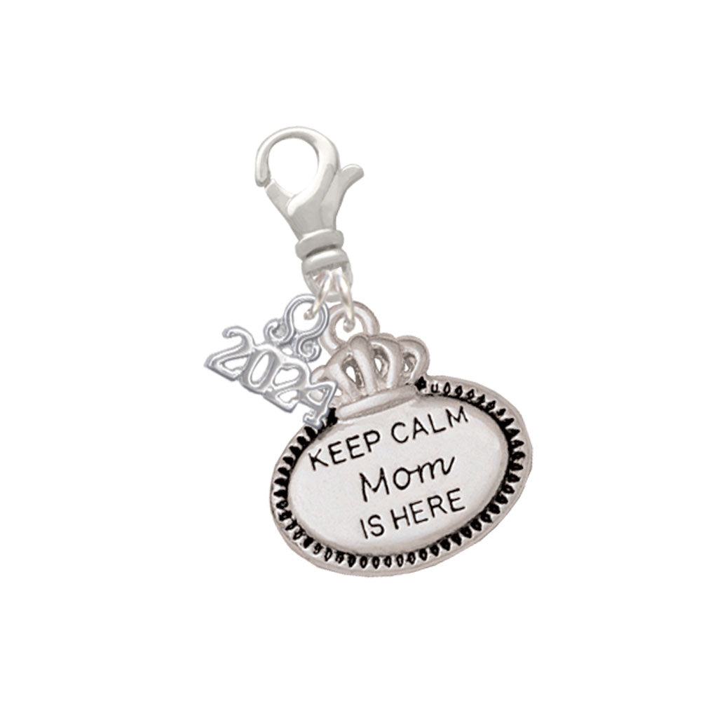 Delight Jewelry Keep Calm Family Clip on Charm with Year 2024 Image 4