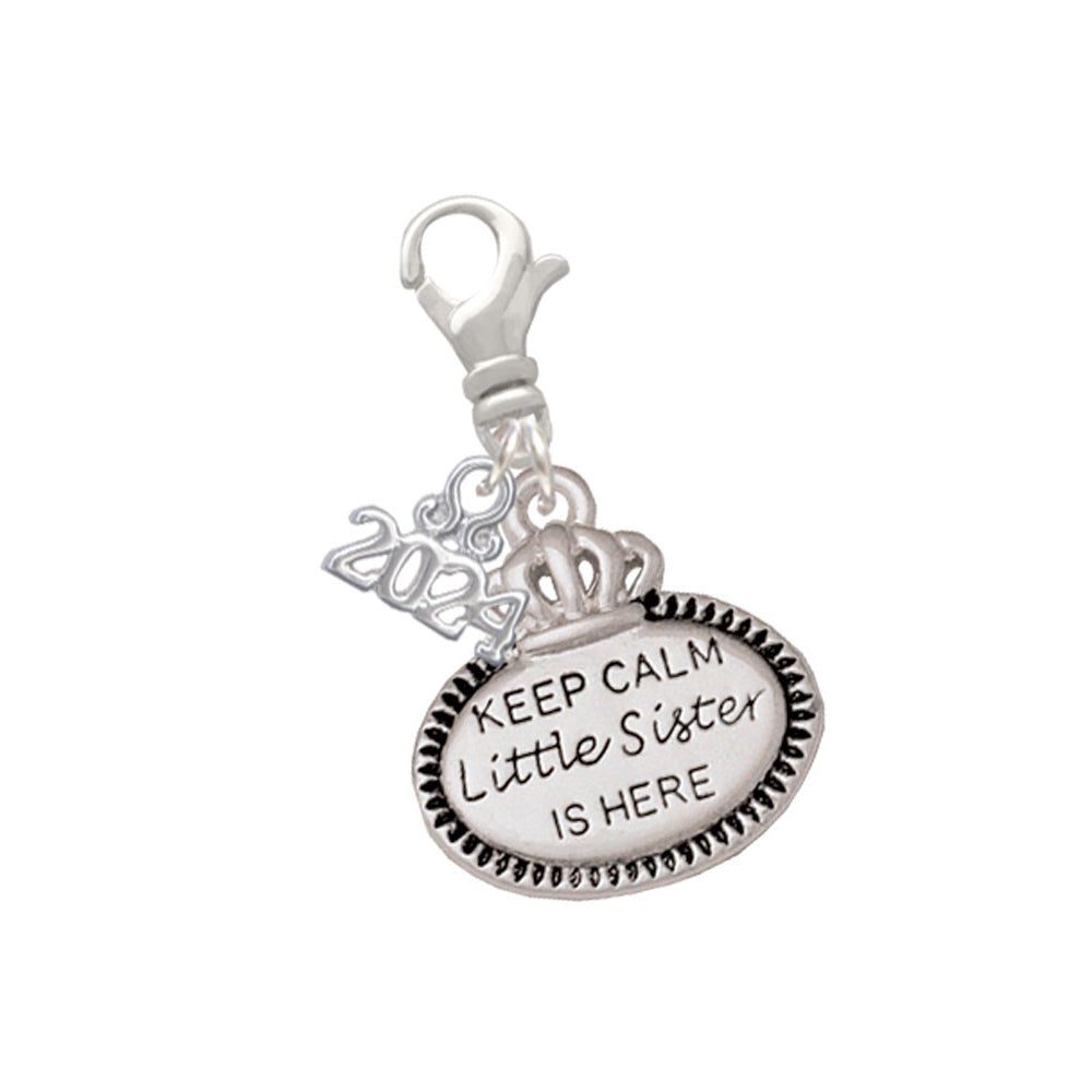 Delight Jewelry Keep Calm Family Clip on Charm with Year 2024 Image 6
