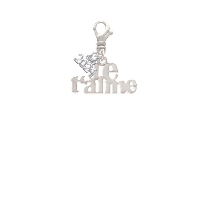 Delight Jewelry Large Je Taime Clip on Charm with Year 2024 Image 2