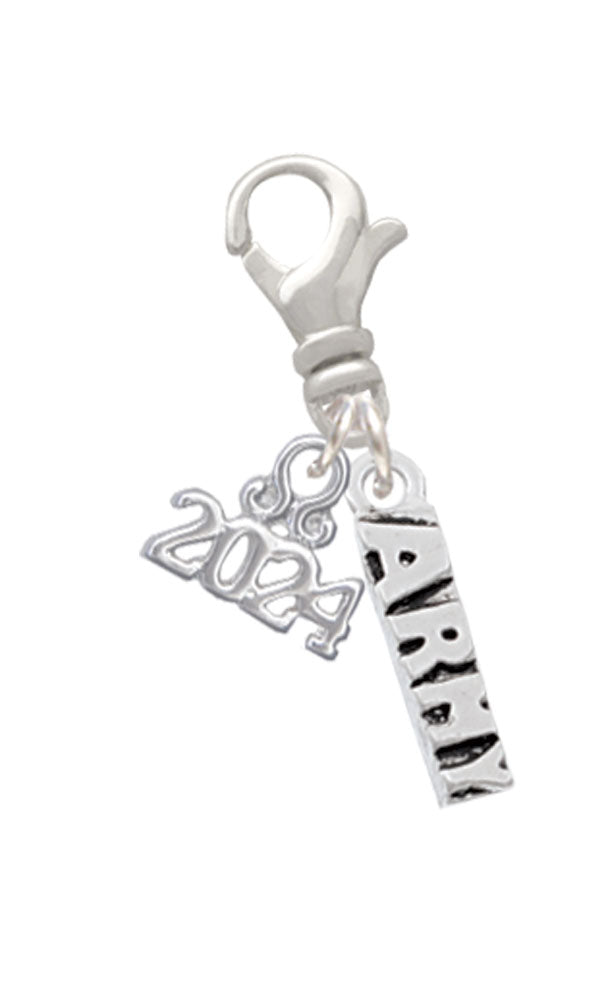 Delight Jewelry Military Clip on Charm with Year 2024 Image 1