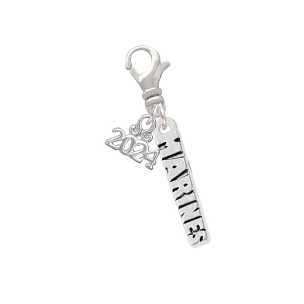 Delight Jewelry Military Clip on Charm with Year 2024 Image 4