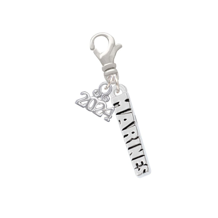 Delight Jewelry Military Clip on Charm with Year 2024 Image 1