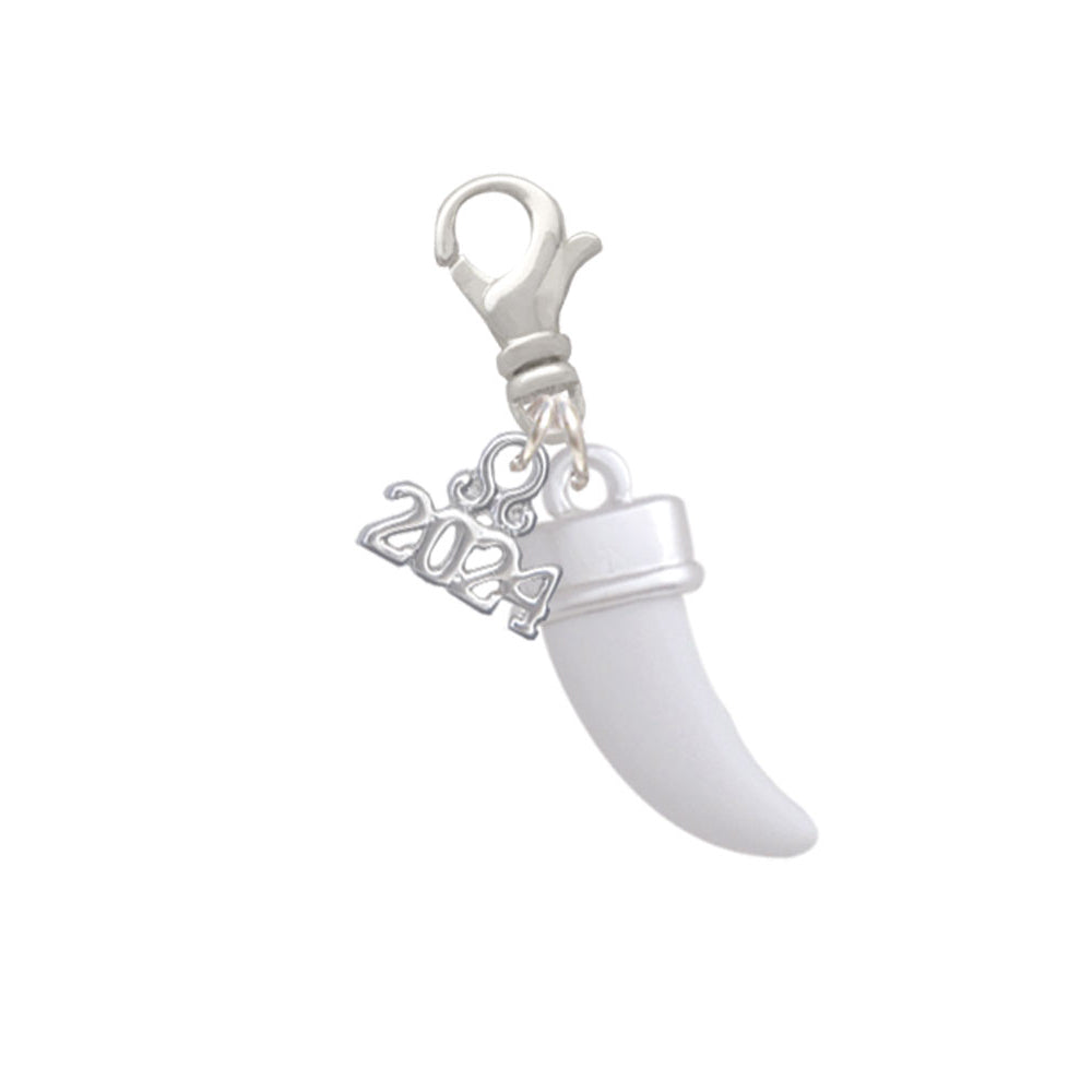 Delight Jewelry Enamel Tooth Clip on Charm with Year 2024 Image 1