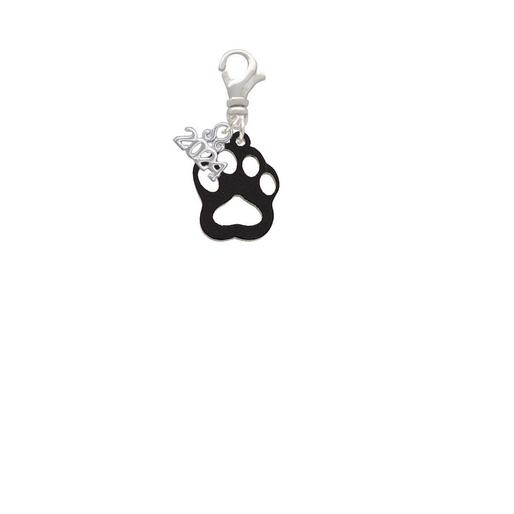 Delight Jewelry Acrylic Small Paw Clip on Charm with Year 2024 Image 12