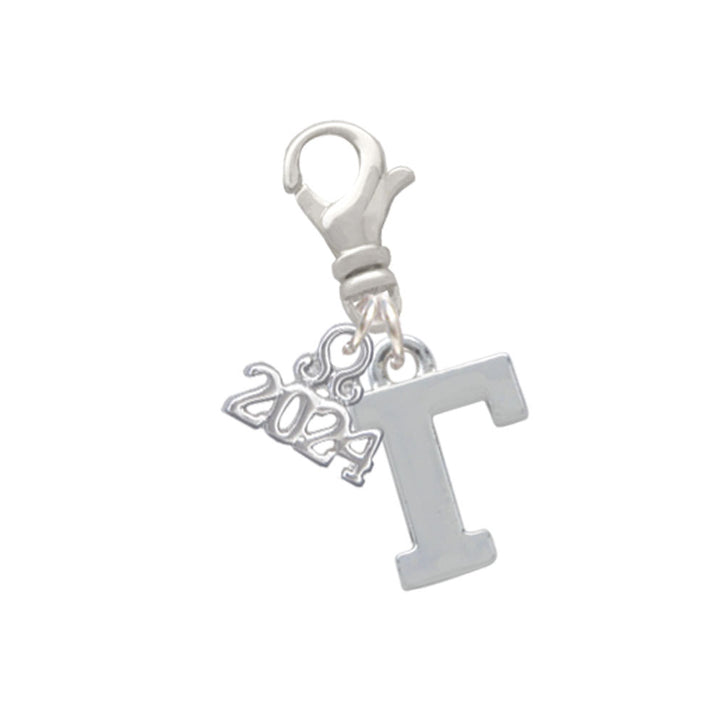 Delight Jewelry Silvertone Large Greek Letter - Clip on Charm with Year 2024 Image 10