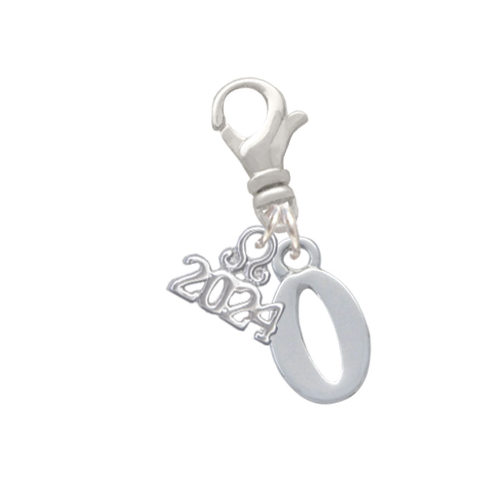 Delight Jewelry Silvertone Number - Clip on Charm with Year 2024 Image 10