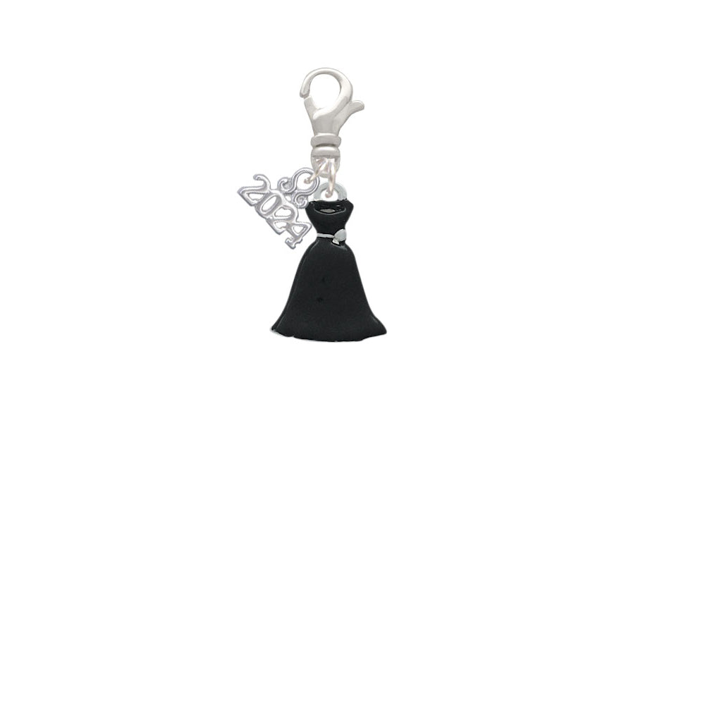 Delight Jewelry Black Dress Clip on Charm with Year 2024 Image 2