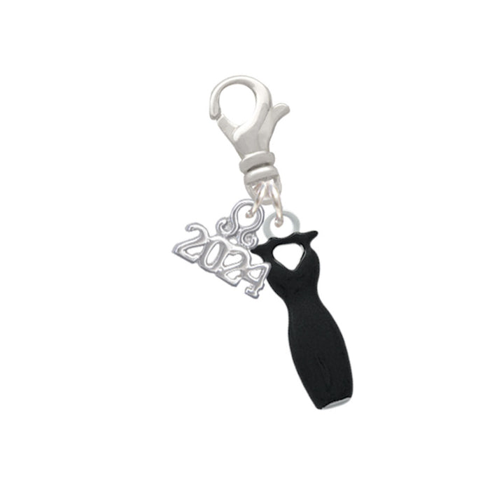 Delight Jewelry Little Black Dress Clip on Charm with Year 2024 Image 1