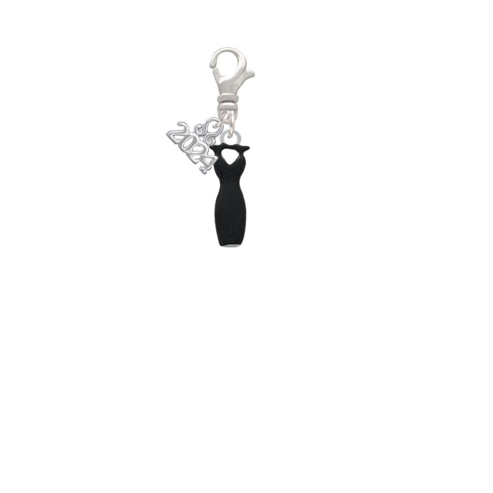 Delight Jewelry Little Black Dress Clip on Charm with Year 2024 Image 2