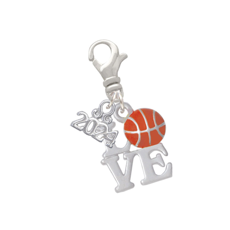 Delight Jewelry Love with Basketball Clip on Charm with Year 2024 Image 1