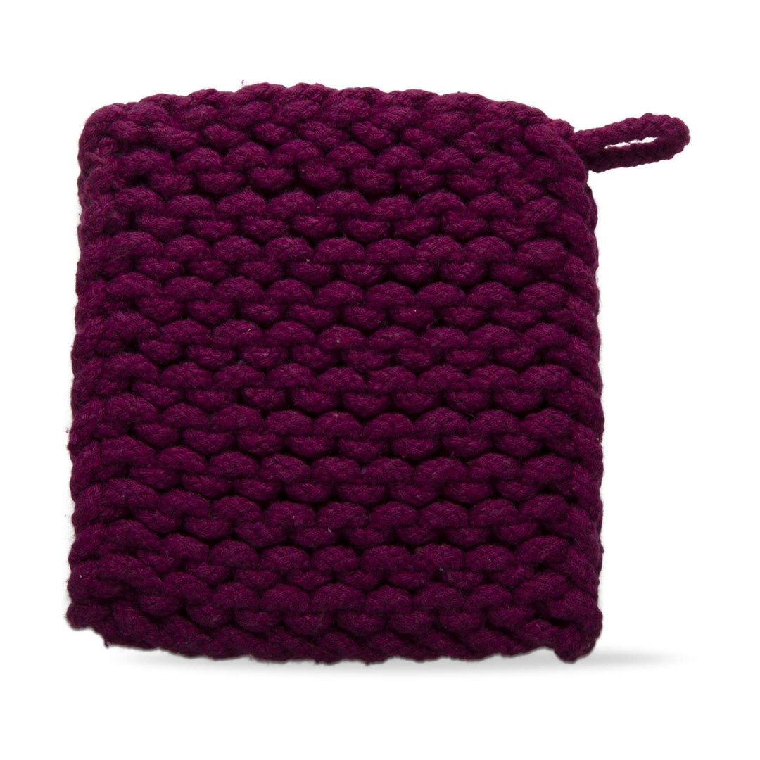 Crochet Trivet Plum Image 1