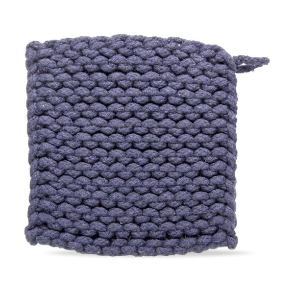 Crochet Trivet Midnight Blue Image 1