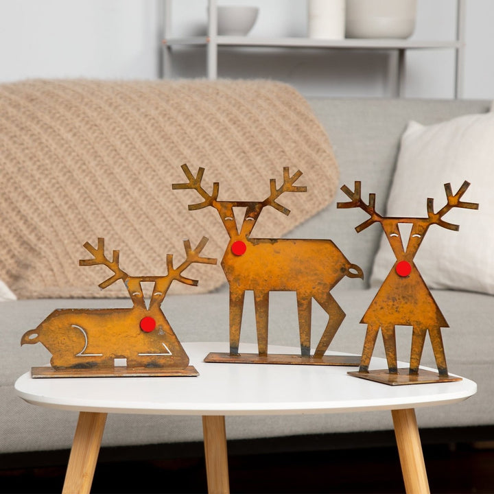 Rudy Contemporary Reindeer Christmas Decoration Image 3