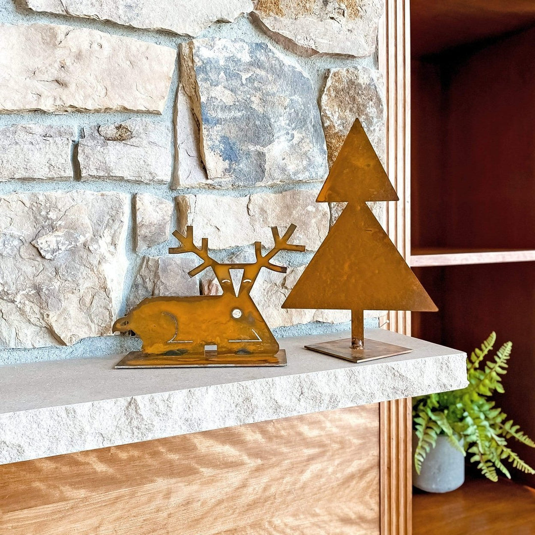 Donner Contemporary Reindeer Christmas Decoration Image 4