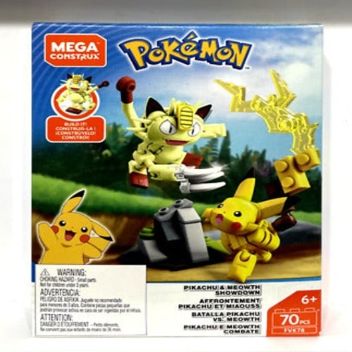 MEGA Construx Pokemon Pikachu and Meowth Showdown Image 1