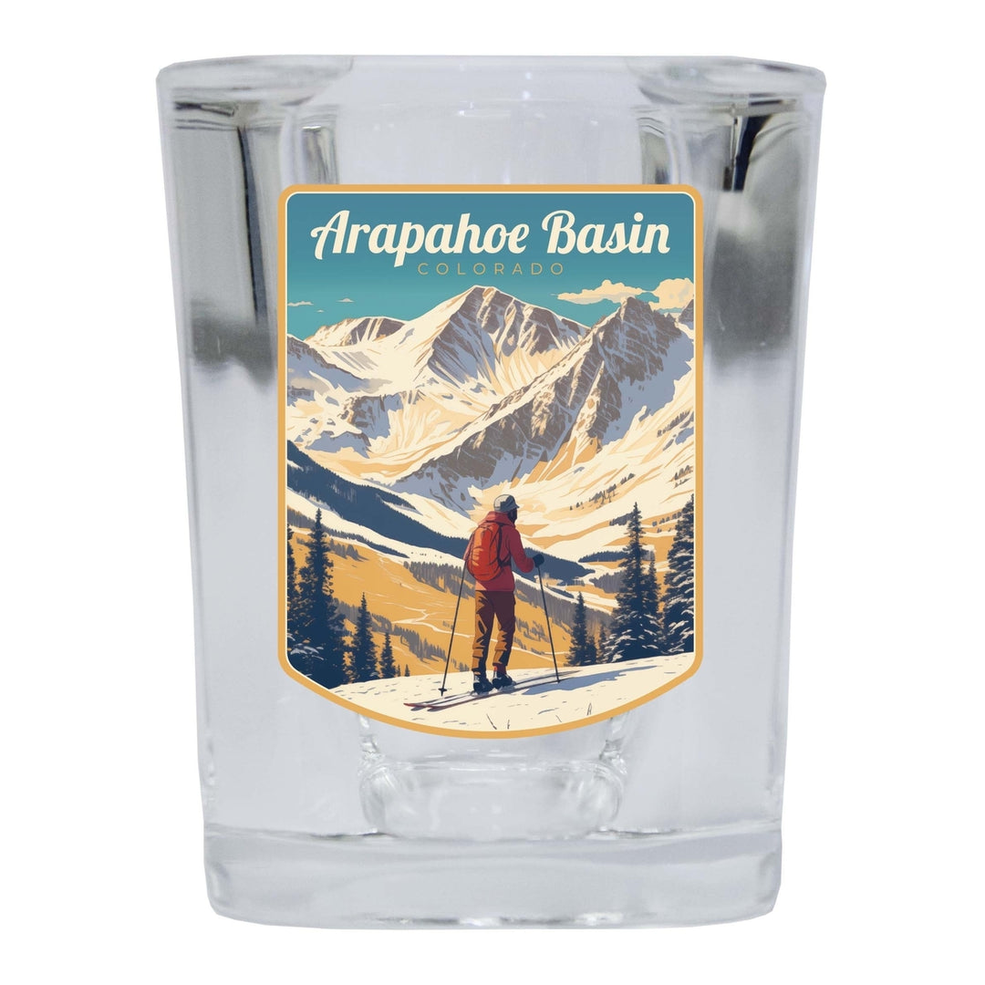 Arapahoe Basin Design A Souvenir 2 Ounce Shot Glass Square Image 1