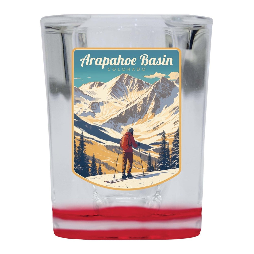 Arapahoe Basin Design A Souvenir 2 Ounce Shot Glass Square Image 2