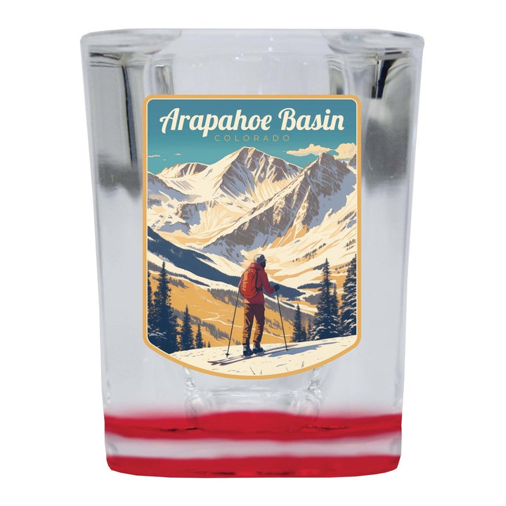 Arapahoe Basin Design A Souvenir 2 Ounce Shot Glass Square Image 2