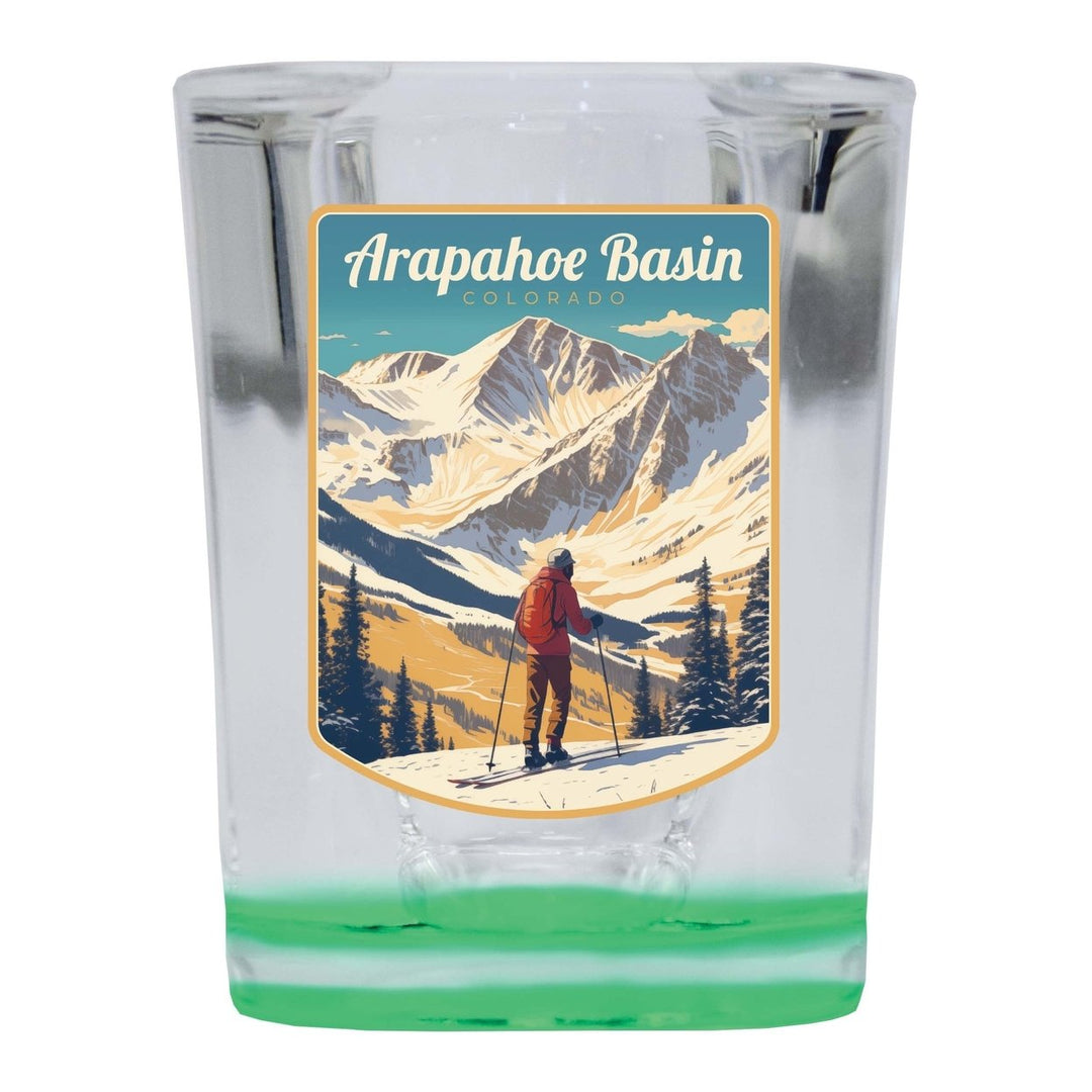 Arapahoe Basin Design A Souvenir 2 Ounce Shot Glass Square Image 3