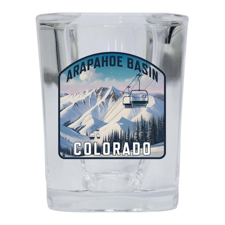 Arapahoe Basin Design B Souvenir 2 Ounce Shot Glass Square Image 4