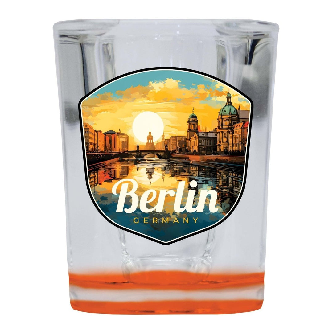 Berlin Germany Design C Souvenir 2 Ounce Shot Glass Square Image 4