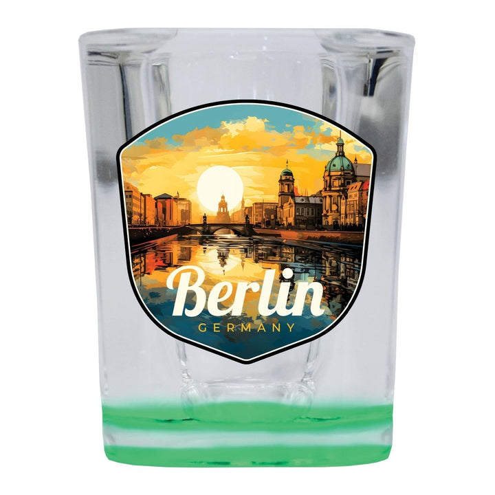 Berlin Germany Design C Souvenir 2 Ounce Shot Glass Square Image 4