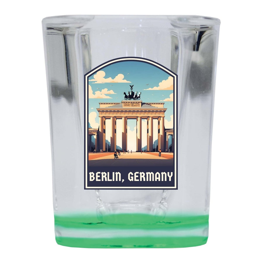 Berlin Germany Design A Souvenir 2 Ounce Shot Glass Square Image 1