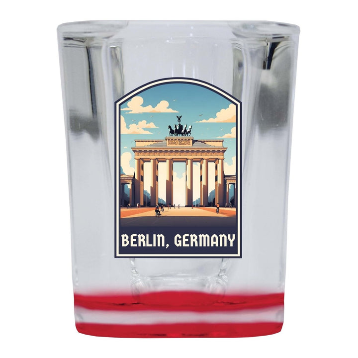 Berlin Germany Design A Souvenir 2 Ounce Shot Glass Square Image 3