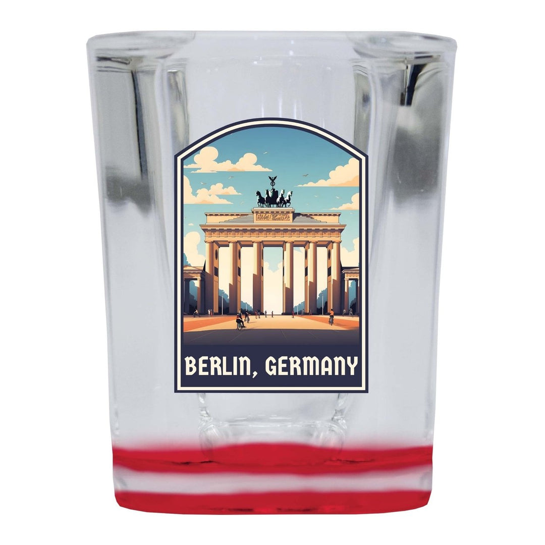 Berlin Germany Design A Souvenir 2 Ounce Shot Glass Square Image 1