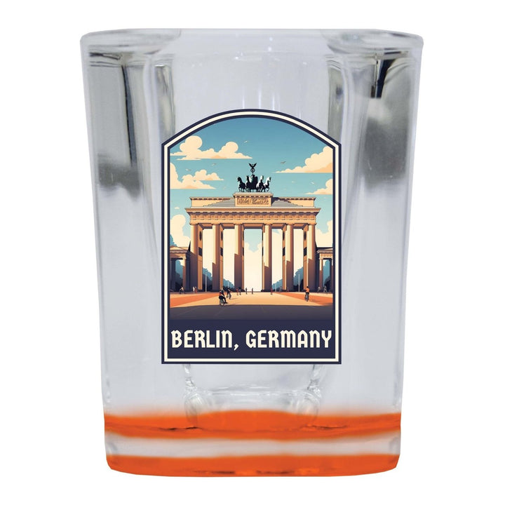 Berlin Germany Design A Souvenir 2 Ounce Shot Glass Square Image 4