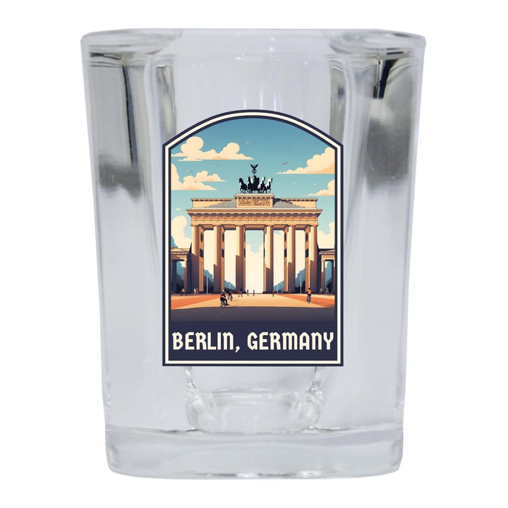 Berlin Germany Design A Souvenir 2 Ounce Shot Glass Square Image 4