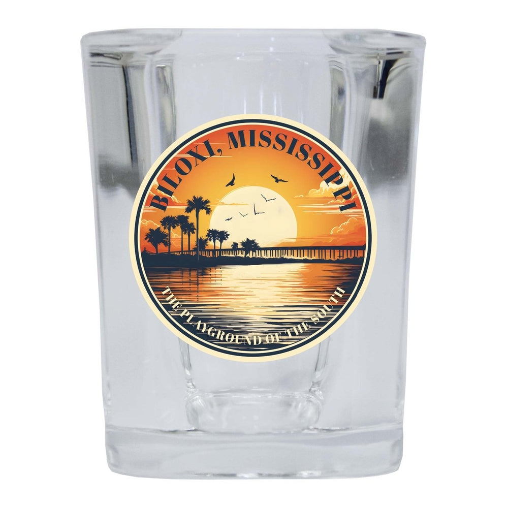 Biloxi Mississippi Design A Souvenir 2 Ounce Shot Glass Square Image 2